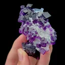 Natural Secondary Crystallized Blue Purple Fluorite Mineral Specimen,High Quality Specimen,ZHEJIANG,CHINA(74*51*26mm) - image 3
