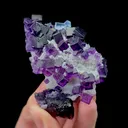 Natural Secondary Crystallized Blue Purple Fluorite Mineral Specimen,High Quality Specimen,ZHEJIANG,CHINA(74*51*26mm) - image 1