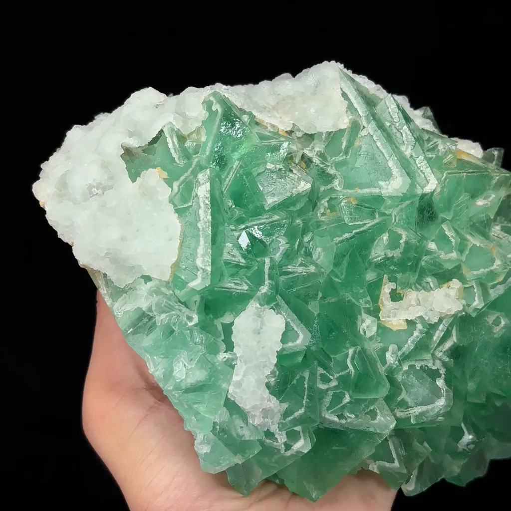 Natural Secondary Crystallized Green Fluorite Mineral Specimen,High Quality Specimen,ZHEJIANG,CHINA(200*160*65mm) - image 3