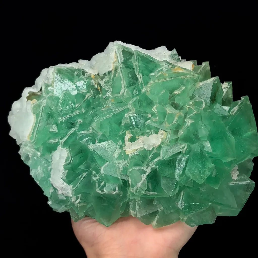 Natural Secondary Crystallized Green Fluorite Mineral Specimen,High Quality Specimen,ZHEJIANG,CHINA(200*160*65mm) - image 4