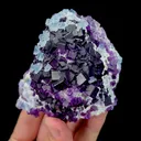 Natural Secondary Crystallized Purple and Blue Fluorite Mineral Specimen,High Quality Specimen,ZHEJIANG,CHINA(86*71*47mm) - image 4
