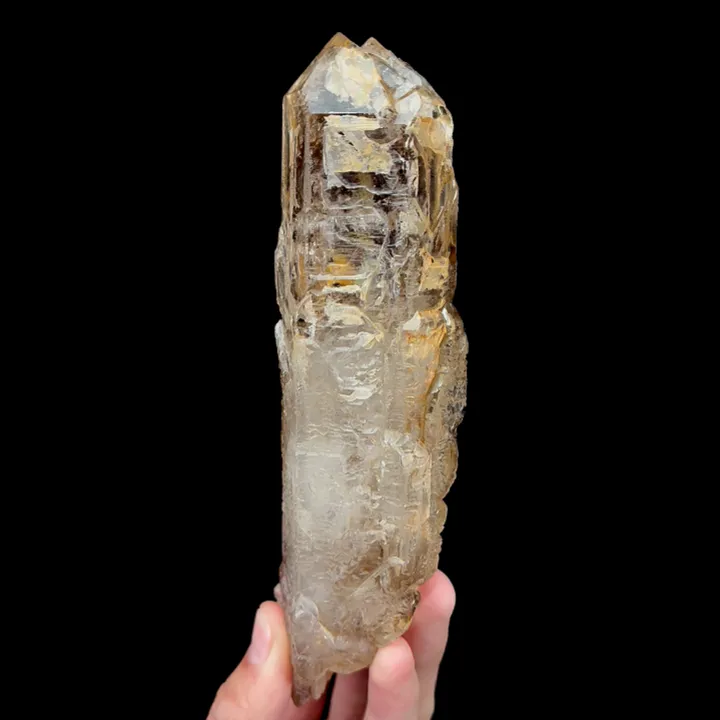 Natural Skeleton Quartz, Mineral Specimen: Madagascar (45*50*160MM) image