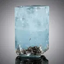 Natural Sky Blue Aquamarine Crystal with Mica from Pakistan - image 1
