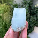 Natural Sky Blue Aquamarine Crystal with Mica from Pakistan - image 6