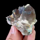 Natural Smoky Quartz and Blue Fluorite,Mineral Specimen:Fujian,China (50*45*35MM) - image 1