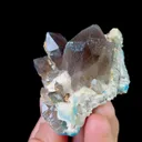 Natural Smoky Quartz and Blue Fluorite,Mineral Specimen:Fujian,China (50*45*35MM) - image 3