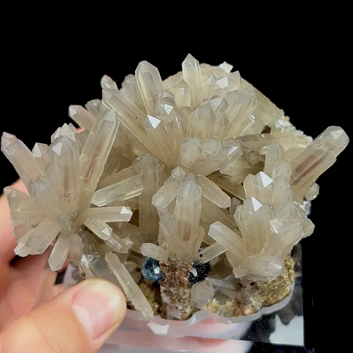 Natural Smoky Quartz Cluster and Specularite , Mineral Specimen: Inner Mongolia,China (90*75*80MM) - image 3