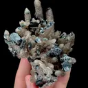 Natural Smoky Quartz Cluster and Specularite Mineral Specimen,High Quality Specimen,INNER MONGOLIA,CHINA(95*75*35mm) - image 2