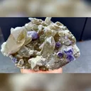 Natural Smoky Quartz Clusters coexisting with Purple Fubic Fluorite comes from Yaogangxian,Hunan 180*120*90MM - image 1