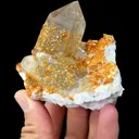 Natural Smoky Quartz Columns and Garnets Coexist comes from Yunxiaotongbei,Fujian 80*50*75MM - image 1