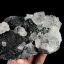 Natural Specularite and Clear Quartz Cluster, Mineral Specimen:Guangdog,China (135*90*60MM) - image 2