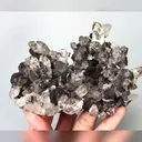Natural Specularite and Clear Quartz Cluster, Mineral Specimen:Inner Mongolia,China (125*90*50MM) - image 4