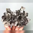 Natural Specularite and Clear Quartz Cluster, Mineral Specimen:Inner Mongolia,China (125*90*50MM) - image 5