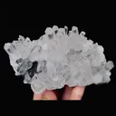 Natural Specularite and Clear Quartz Cluster, Mineral Specimen:Jinlong,Guangdong (145*85*65MM) - image 4