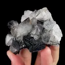 Natural Specularite and Clear Quartz, Mineral Specimen:Jinlong,Guangdong (80*55*30MM) - image 3