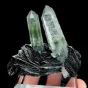 Natural Specularite and Clear Quartz Tower, Mineral Specimen:Jinlong,Guangdong (60*35*50MM) - image 5