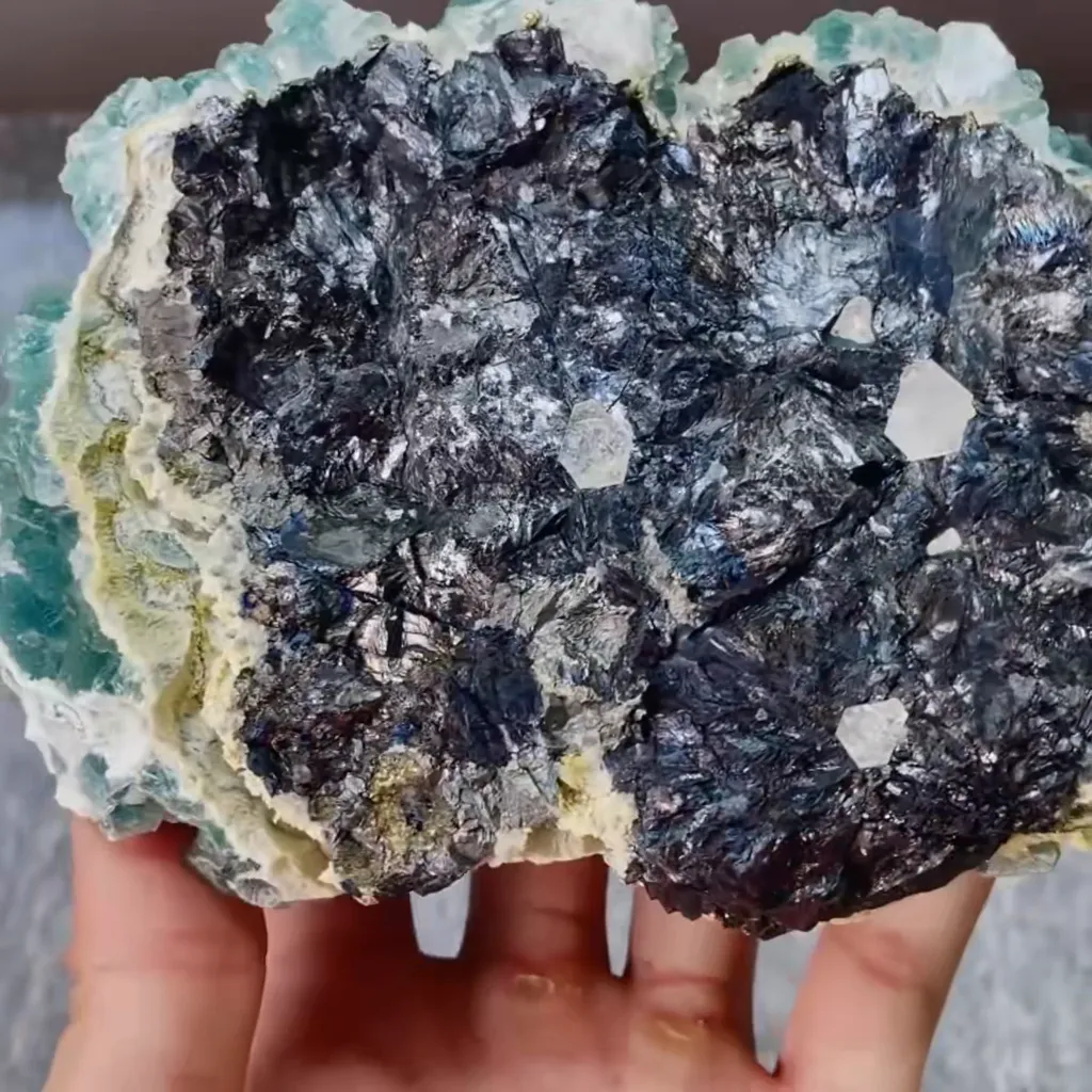Natural Specularite and Dolomite Symbiosis comes from Inner Mongolia,China 105*85*65MM - image 5