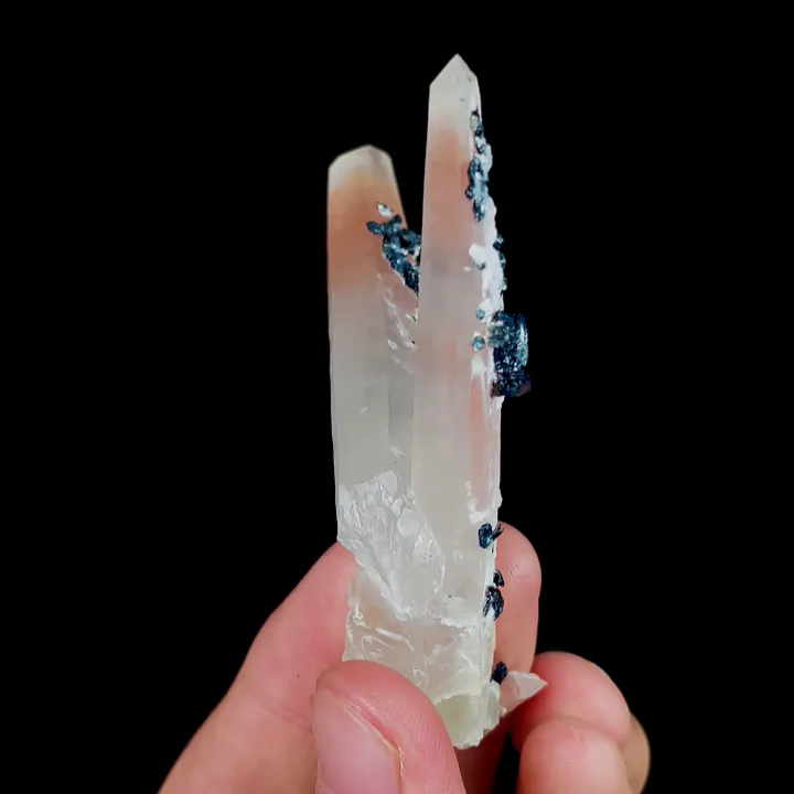 Natural Specularite and Mango Quartz, Mineral Specimen:Jinlong,Guangdong (60*70*20MM) image