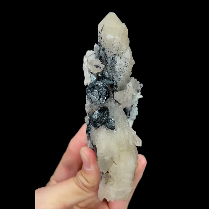 Natural Specularite and Quartz Cluster, Mineral Specimen: Inner Mongolia,China (125*50*45MM) - image 4