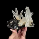 Natural Specularite and Quartz Cluster, Mineral Specimen: Jinlong,Guangdong (135*85*105MM) - image 1