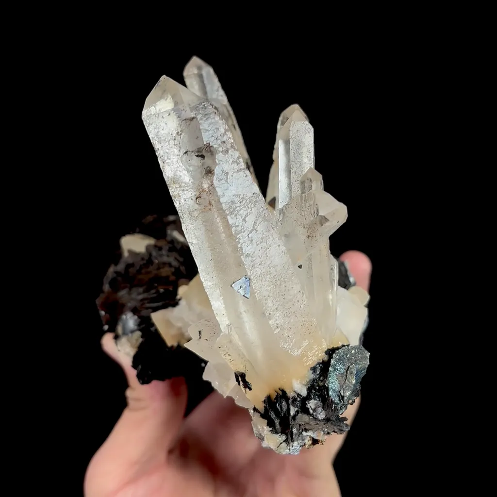 Natural Specularite and Quartz Cluster, Mineral Specimen: Jinlong,Guangdong (135*85*105MM) - image 2