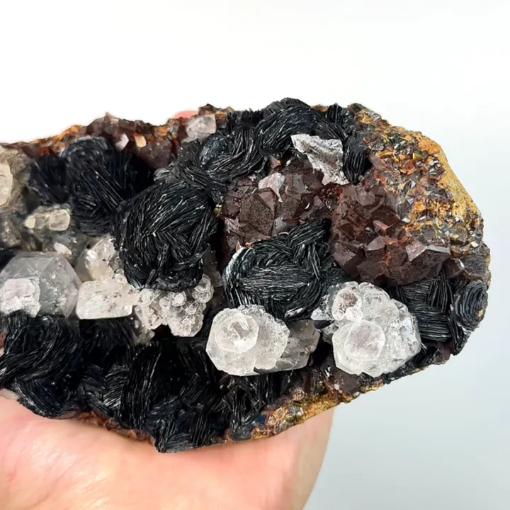 Natural Specularite and Quartz Cluster, Mineral Specimen:Guangdong,China (150*90*60MM) image