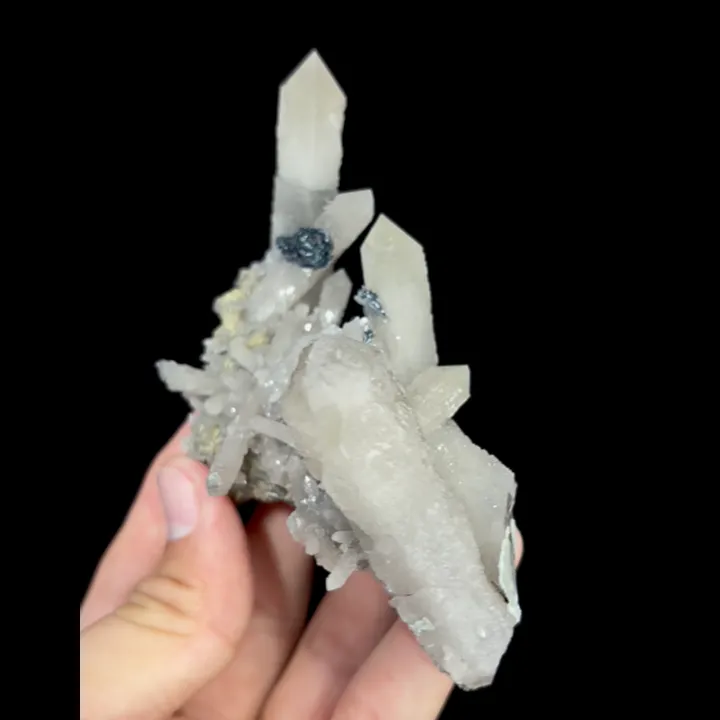 Natural Specularite and Quartz Cluster, Mineral Specimen:Huanggangliang,Inner Mongolia (100*85*40MM) - image 4