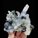 Natural Specularite and Quartz Cluster Symbiosis comes from Jinlong,Guangdong 100*95*55MM - image 1