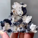 Natural Specularite and Quartz Clusters Symbiosis comes from Inner Mongolia，China 70*40*55MM - image 1