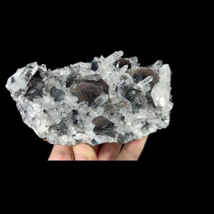 Natural Specularite and Quartz, Mineral Specimen: Jinlong,Guangdong (130*70*35MM) - image 3