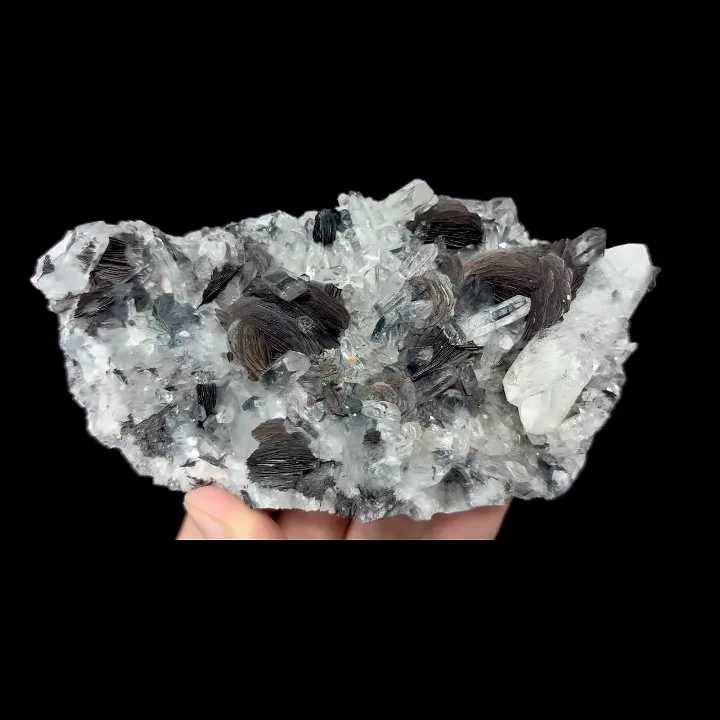 Natural Specularite and Quartz, Mineral Specimen: Jinlong,Guangdong (130*70*35MM) - image 4