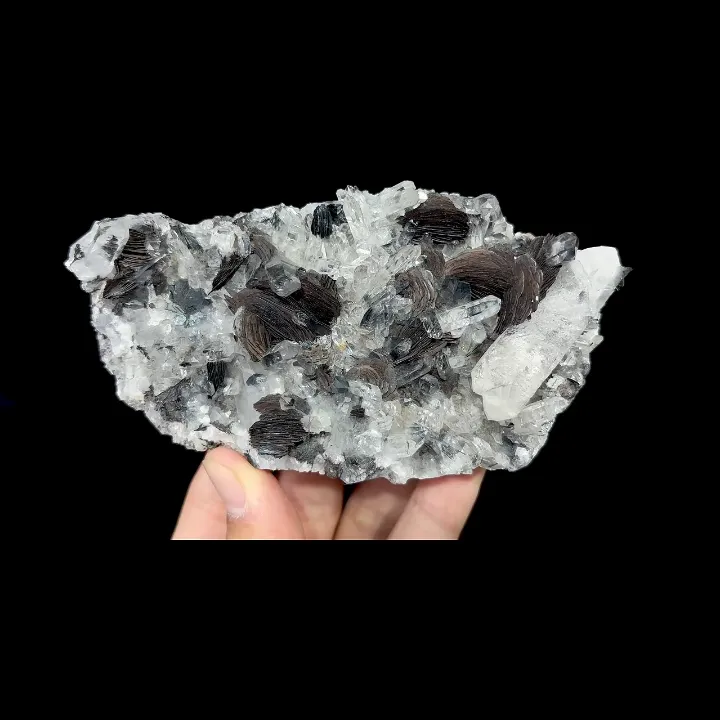 Natural Specularite and Quartz, Mineral Specimen: Jinlong,Guangdong (130*70*35MM) - image 5