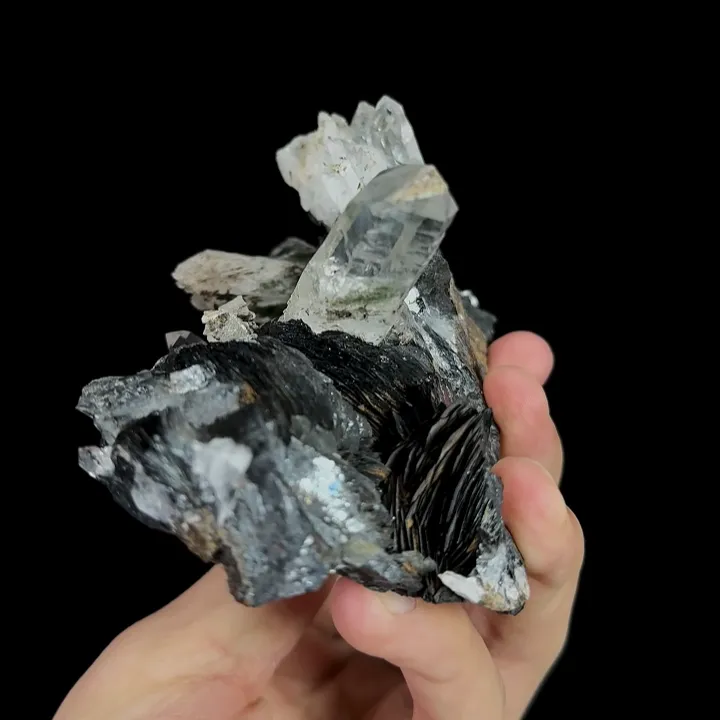 Natural Specularite and Quartz, Mineral Specimen:Guangdong,China (110*65*55MM) - image 4