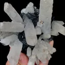 Natural Specularite and Quartz, Mineral Specimen:Jinlong,Guangdong (110*105*70MM) - image 5