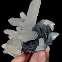 Natural Specularite and Quartz, Mineral Specimen:Jinlong,Guangdong (110*105*70MM) - image 4