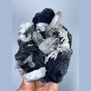 Natural Specularite and Quartz, Mineral Specimen:Jinlong,Guangdong (85*110*55MM) - image 4