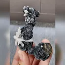 Natural Specularite and Quartz Symbiosis comes from Inner Mongolia,China 55*65*25MM - image 2