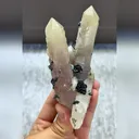 Natural Specularite and Quartz Symbiosis comes from Inner Mongolia,China 60*35*125MM - image 2