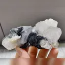 Natural Specularite and Quartz Symbiosis comes from Inner Mongolia,China 85*40*40MM - image 1