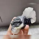 Natural Specularite and Quartz Symbiosis comes from Inner Mongolia,China 85*40*40MM - image 2