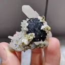 Natural Specularite and Quartz Symbiosis from Inner Mongolia,China 50*35*60MM - image 2