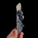 Natural Specularite and Quartz Tower, Mineral Specimen: Inner Mongolia,China (30*135*30MM) - image 4