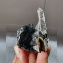 Natural Specularite and Quartz Tower Symbiosis comes from Jinlong,Guangdong 55*35*50MM - image 2