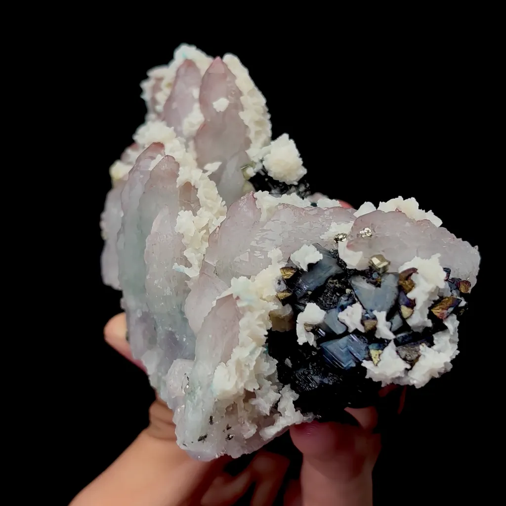 Natural Sphalerite Dolomite and Amethyst Mineral Specimen,High Quality Specimen,JIANGXI,CHINA(120*75*55mm) - image 6