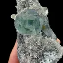 Natural Spherical Blue Green Fluorite Mineral Specimen,High Quality Specimen,FUJIAN,CHINA(67*46*120mm) - image 3