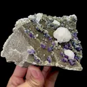 Natural Spherical Dolomite and Purple Cubic Fluorite Mineral Specimen,High Quality Specimen,YAO GANG XIAN,HUNAN,CHINA(112*84*59mm) - image 2