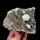 Natural Spherical Dolomite and Purple Cubic Fluorite Mineral Specimen,High Quality Specimen,YAO GANG XIAN,HUNAN,CHINA(112*84*59mm) - image 4
