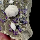 Natural Spherical Dolomite and Purple Cubic Fluorite Mineral Specimen,High Quality Specimen,YAO GANG XIAN,HUNAN,CHINA(112*84*59mm) - image 3