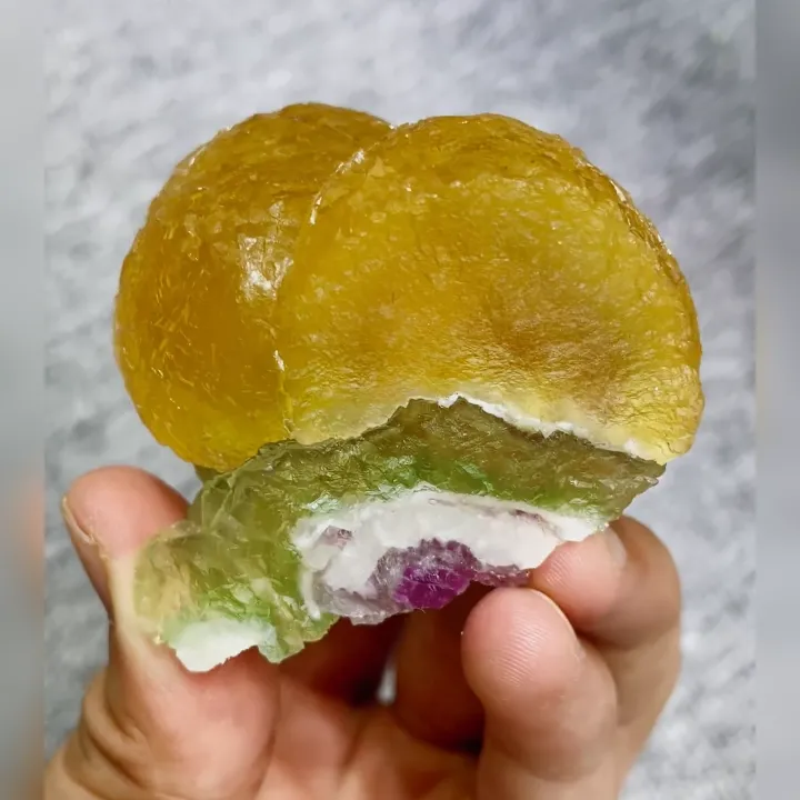 Natural Spherical Fluorite comes from Zhejiang,China 60*60*35MM - image 2