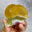 Natural Spherical Fluorite comes from Zhejiang,China 60*60*35MM - image 2